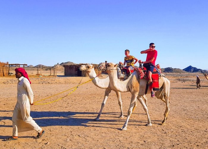 A-wonderful-picture-of-the-safari-with-camels-in-Hurghada